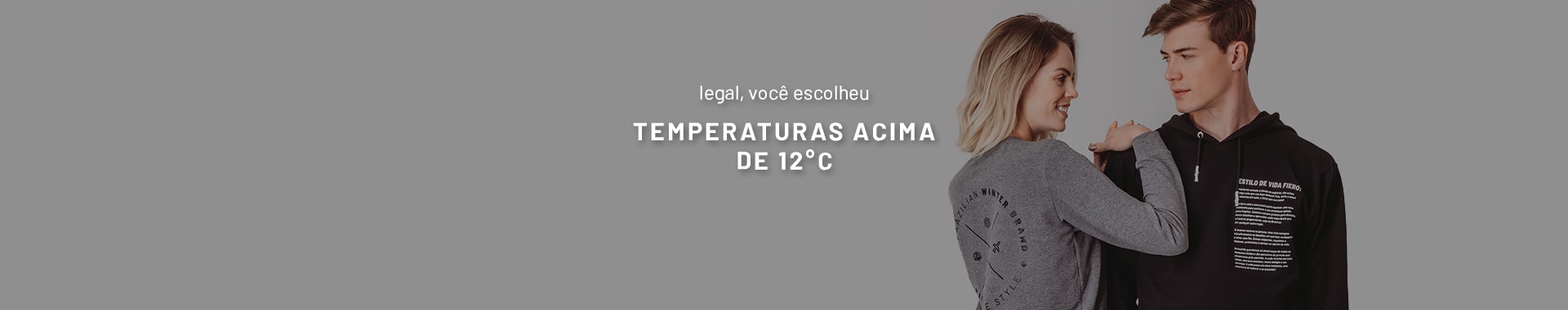 Banner temperatura acima de 12°C
